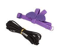 Omabeta Bird Harness and Leash Super Light Durable Adjustable for Outdoor Training Pet Birds Purple (Purple)