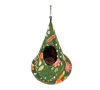 Omabeta Bird Tent Soft Cotton Hammock for Sleeping Bed for Budgie Green, and Breathable, Easy to Clean, 1 Unit (15 * 22CM)