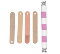 Omabeta Bird Training Stand Colorful Acrylic Surface Portable Adjustable Station for Parrots Lovebirds 20cm 1 Unit (Pink)
