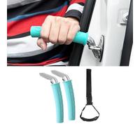 Omabeta Car Door Handle Supportive Portable Assist Grab Handles for Elderly Up to 450lbs Non Slip Comfortable Grip for Vehicle Entry and Exit (Green)