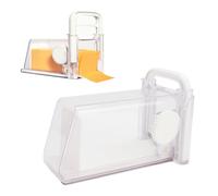 Omabeta Cheese Cutter Grater and Slicer, 3-in-1 Cheese Storage Container with Stainless Steel Blades Non Slip Handle for Home Kitchen