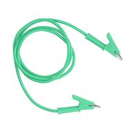 Omabeta Clip Test Lead, Durable Testing Cable for Car Battery Testing and Electrical Projects, 20A Current, 3000V Voltage, 1pc (Green)