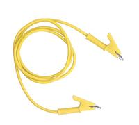 Omabeta Clip Test Lead, Durable Testing Cable for Car Battery Testing and Electrical Projects, 20A Current, 3000V Voltage, 1pc (Yellow)