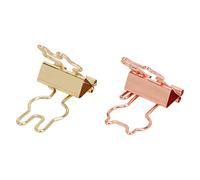 Omabeta Clips Cute Strong Clamping Force for Office 100 Pcs Cat Rabbit Paper Clips for Documents Bills Certificates Office School Metal
