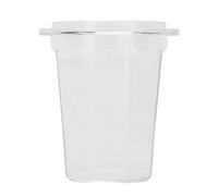 Omabeta Coffee Ground Dosing Cup Premium PC Anti-Static Transparent Powder Feeder for Portafilter, Easy to for Barista Use (51mm)