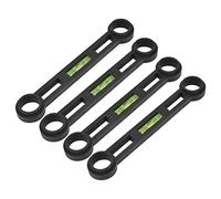 Omabeta Curved Foot Level Handy Deformation Resistance DIY Tool for Home Improvement, Plastic Level for Detection