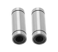 Omabeta Cylinder Linear Motion Ball Bearing Plated High Efficiency Accessories for 3D Printers and CNC Machines 2PCS