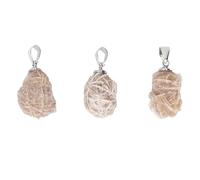 Omabeta Desert Rose Stone Pendants Unique Multi Purpose 3 Pcs for Jewelry Making Decoration Fashion Accessory