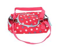 Omabeta Dog Lift Harness Support Durable Breathable Sling for Small Dogs Traveling Shopping with Leash (Rose Red)