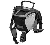 Omabeta Dog Saddle Bag Adjustable Hound Backpack for Hiking Camping Medium Large Dogs Nylon 1 Unit (M)