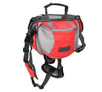 Omabeta Dog Saddle Bag Adjustable Hound Backpack for Hiking Camping Medium Large Dogs Nylon 1 Unit (S)
