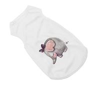 Omabeta Dog Shirt Comfortable Sleeveless Vest for Puppies and Kittens Acrylic White Ideal for Spring and Summer Wear (XL)