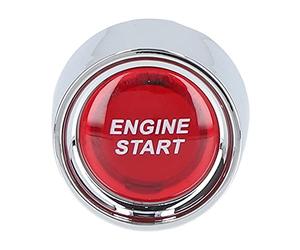 Omabeta Engine Start Stop Push Button Switch Durable ABS One Click Ignition for Sports Cars 12V-24V 1 Unit