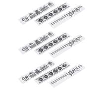 Omabeta Flower Plastic Embossing Folder Set of 9 for DIY Card Making and
