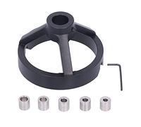 Omabeta Hole Puncher Fixture Drill Guide for Precise Wood Positioning, Durable Aluminum Alloy, Easy to Use Carpentry Tool, Includes 5 Drill Sizes