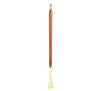 Omabeta Horse Head Shoe Horn Lifter Long Shoehorn with Woven Texture Lanyard and Imported Beech Handle for Easy Wearing Universal Shoes 12.6in 21.7in (Brown 55CM horse toe shoes)