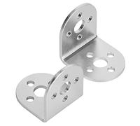 Omabeta L Type Servos Bracket, Aluminium Replacement Parts 90 Degree Angle 8 mm Hole Spacing Robot L Bracket 2 Pieces for Pitsco