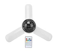 Omabeta LED Light Bluetooth Speaker Projector RGBW Bulb with Remote Control for Bedroom and Parties 48W E27 15.0in