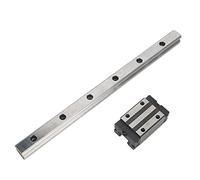 Omabeta Linear Guide Rail High Speed Accurate Bearing Slide Block for 3D Printers CNC Applications Bearing Steel 1 Unit (374mm)