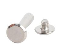 Omabeta M4 Flat Round Head Rivet Set 40 Sets Stainless Steel Binding Post Screws for Crafts and Clothing 5x20x9.5mm