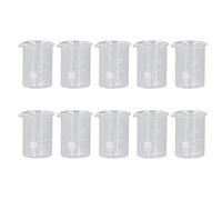 Omabeta Measuring Cups, 10PCS Multifunctional 25mL Beaker Set Acid and Alkali Resistant for Laboratory for Kitchen