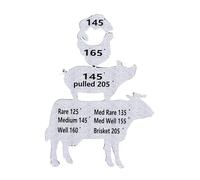 Omabeta Meat Temperature Magnet Durable Metal Cooking Guide for Grilling BBQ, for Men Husband, 16x11.5x0.14cm