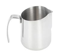 Omabeta Milk Frothing Pitcher Latte Art Pitcher Coffee Creamer Cup 304 Stainless Steel with Slant Spout and Measurement Markings for Cafe Kitchen Home Barista (750ML Silver)
