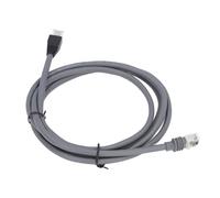 Omabeta Mini Rectangular Satellite Ethernet Cable Extension High Speed Weatherproof for Stable Network Connection for Indoor and Outdoor Use PVC Material (2m)