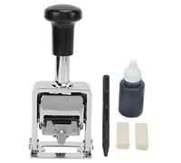 Omabeta Numbering Stamp with 5 Digit Number, Comfortable Handle Clear Automatic Jump Number Self Inking Metal Sequential Automatic Stamp for Accounting Medicine Banking