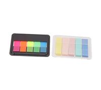 Omabeta Page Markers Index Tabs 10 Sets Iridescent Transparent Reusable for Study Work Gifts 5 Colors PET