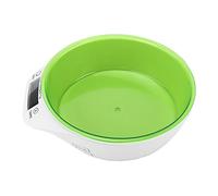 Omabeta Pet Food Scale Bowl Accurate Digital Measuring for Cats Dogs 11lb Capacity ABS Material 18x21cm (Green)