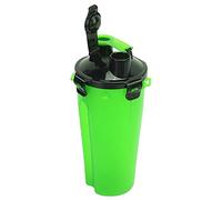 Omabeta Pet Water Cup Lightweight Portable Drinking Feeder for Dogs Cats Outdoors Traveling 350g Capacity Plastic 23x11cm (Green water and grain single cup)