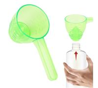 Omabeta Proof Measuring Spoon, Travel Measuring Spoon, Portable Scoop with Funnel Design for Kitchen Baking Seasoning Supplements