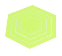 Omabeta Quilting Hex Template Set 4PCS Multifunctional Clear Rulers for Sewing and Drawing Projects in Various Scenes