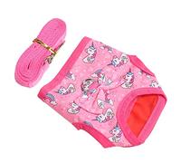 Omabeta Rabbit Harness Leash Cute Design Comfortable and Breathable Vest Leash for Small Pets Like Bunnies and Guinea Pigs (S)