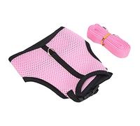 Omabeta Rabbit Mesh Harness with Leash Adjustable Design Soft Comfortable Traction for Small Pets Such As Guinea Pigs and Rabbits in Pink 1 Set (Pink)