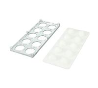 Omabeta Ravioli Maker Press Durable 10 Holes Square Dumpling Mold for Home Cooking Iron ABS 25.5 X 11cm (Silver)