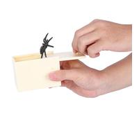 Omabeta Simulation Fake Spider Box, Trick Lifelike Scary Jumping Surprise for Halloween Party, 9.3x6.3x5.6cm