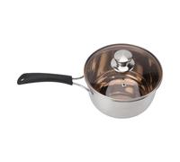 Omabeta Stainless Steel Milk Pot Long Lasting Single Handle Saucepan for Household Kitchen Utensils, Easy to Carry, for Induction Cooker