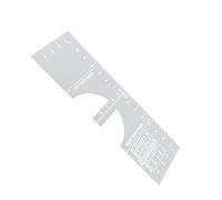 Omabeta T-Shirt Ruler Transparent Acrylic Sewing Tool for Centering Designs on Round Neck T-Shirts 40.5x12.7cm