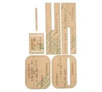 Omabeta Waist Bag Acrylic Template Clear Durable Easy to Store Practical Tool for DIY Leather Craft 6 Units