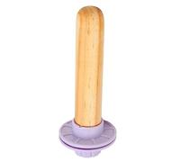 Omabeta Wood Bird Cage Perch Comfortable Grip Grinding Stand for Small Birds Lovebirds Budgies Parrots 1 X Pine Wood (Purple)