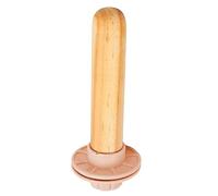 Omabeta Wood Bird Cage Perch Comfortable Grip Grinding Stand for Small Birds Lovebirds Budgies Parrots 1 X Pine Wood (Pink)