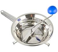 OMAC Emanuel 190 Food Mill Made Of Stainless Steel, Grey, 34.4 x 24 x 10.2 cm