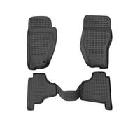 OMAC Floor Mats Fits Dodge Nitro 2007-2011 Black/Front & 2nd Row Seat 3D Liner Set/All Weather Custom Fit Heavy Duty/Car SUV Automotive Accessories