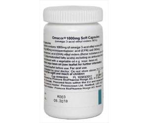 Omacor Omega-3 Acid Ethyl Esters 1000mg Soft Capsules (28)