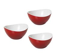Omada Design 3 Bowls 5,51 inch, 16,91 fl oz, Made of Unbreakable Plastic, Stackable and Dishwasher Safe for Bars, Beaches, Outdoor environments, Trendy Line