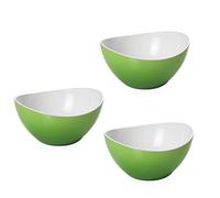 Omada Design 3 Bowls 5,51 inch, 16,91 fl oz, Made of Unbreakable Plastic, Stackable and Dishwasher Safe for Bars, Beaches, Outdoor environments, Trendy Line