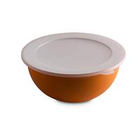 Omada Design Bowl + lid, Capacity 123,18 fl oz, Diameter 10,23 inch, White Inside and Colored Outside, in Polypropylene,microwavea nd Dishwasher Safe, Line Sanaliving