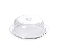 Omada Design Tray for Cakes with Domed lid, Also Suitable for displaying Their Creations, 9,84 inch in Diameter, Globo Line